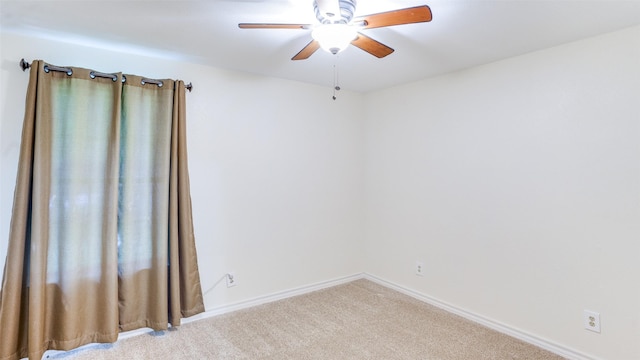 309 W 5th St, Justin, TX 76247 - carpeted spare room featuring ceiling fan and baseboards