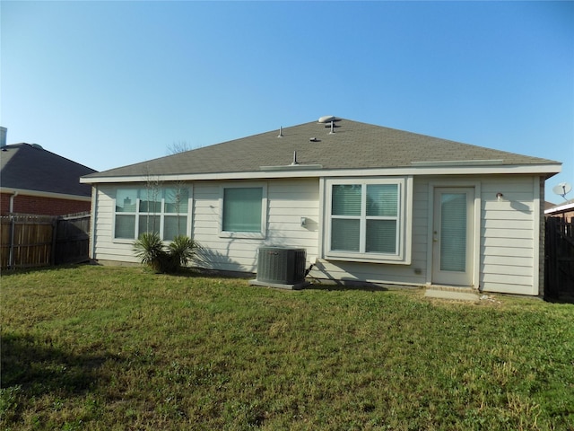 6400 Stone Lake Dr, Fort Worth, TX 76179 - back of house featuring central air condition unit and roof with shingles