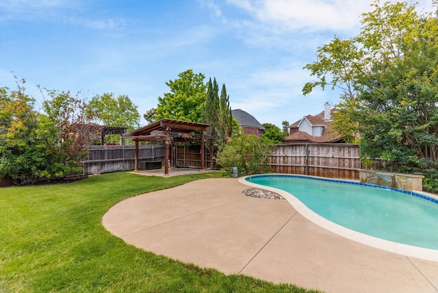 8204 Saint Clair Dr, Mckinney, TX 75071 - view of pool featuring a patio and a gazebo