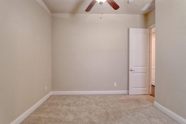 1306 Prato Ave, Mclendon Chisholm, TX 75032 - unfurnished room with light carpet, a ceiling fan, and baseboards