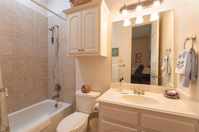 1607 Navarro Ct, Allen, TX 75013 - full bathroom with shower / bathtub combination, toilet, and vanity