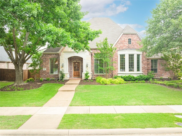 1607 Navarro Ct, Allen, TX 75013 - tudor home with brick siding and a shingled roof