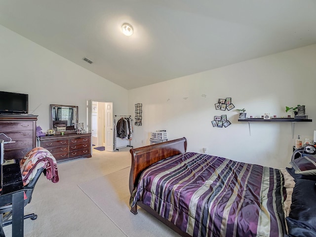 3929 Bonita Springs Dr, Fort Worth, TX 76123 - carpeted bedroom featuring lofted ceiling