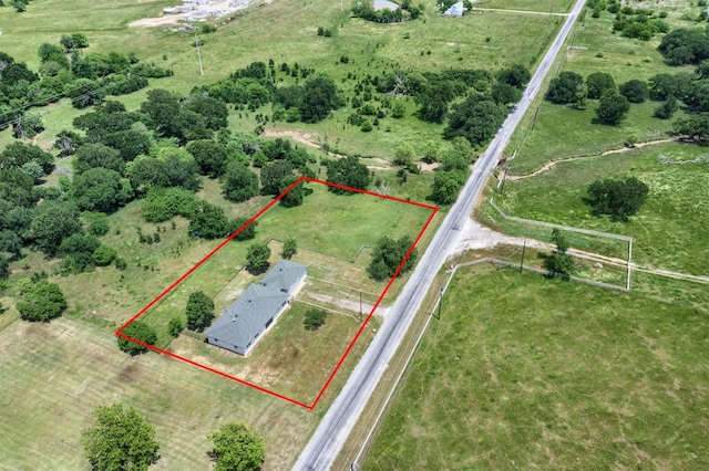 943 Lone Star Rd, Whitesboro, TX 76273 - aerial overview of property's location featuring property parcel outlined