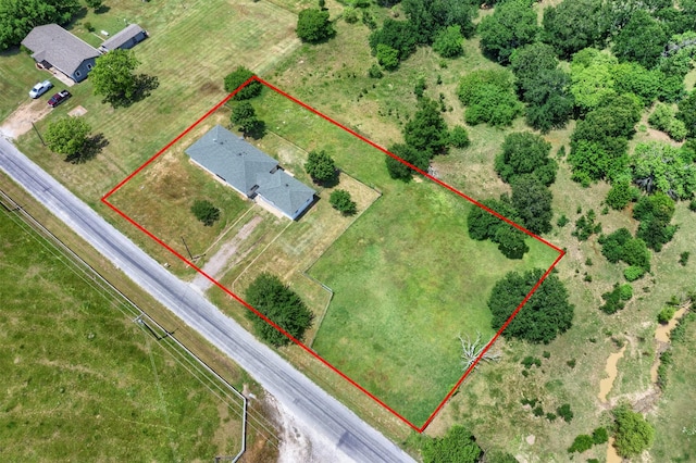 943 Lone Star Rd, Whitesboro, TX 76273 - aerial overview of property's location featuring property boundaries highlighted