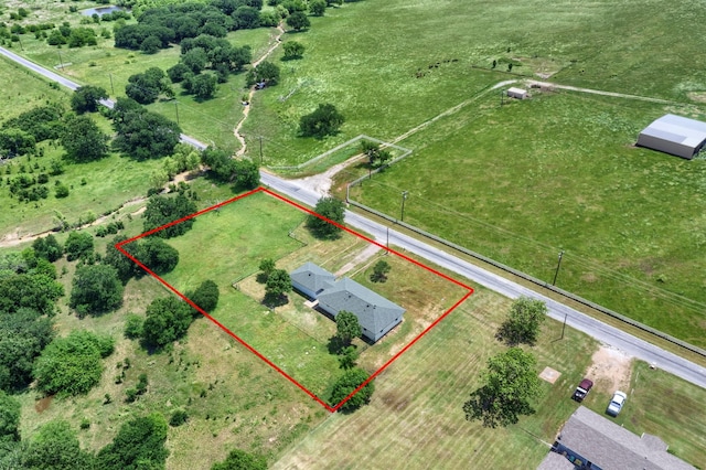 943 Lone Star Rd, Whitesboro, TX 76273 - view of rural area featuring property parcel outlined