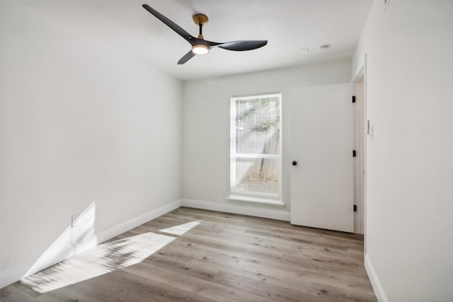 2401 Sherry St Unit A & B, Arlington, TX 76014 - unfurnished room featuring wood finished floors, a ceiling fan, and baseboards