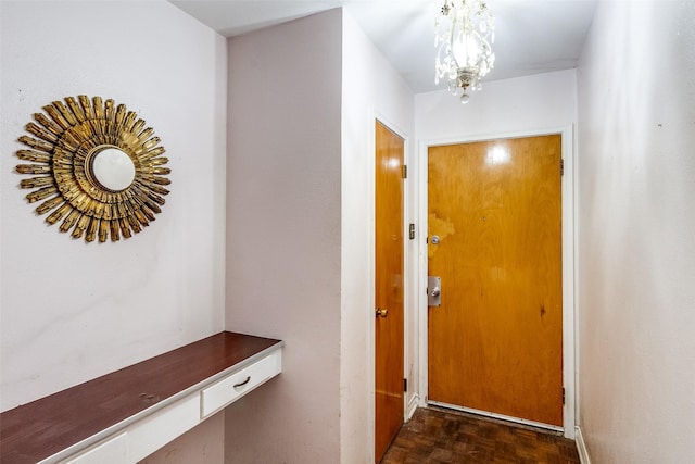 1231 Arizona Ave, Dallas, TX 75216 - doorway featuring a chandelier