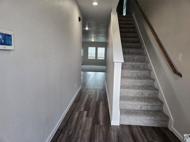 6310 Tropicana Ln, Forney, TX 75126 - stairway featuring wood finished floors and baseboards