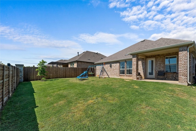 3008 Aransas Ave, Aubrey, TX 76227 - view of yard featuring a playground and a patio area
