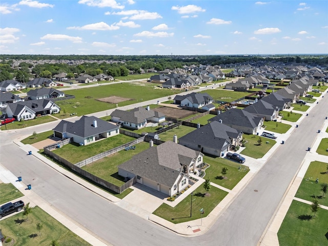 aerial view of residential area