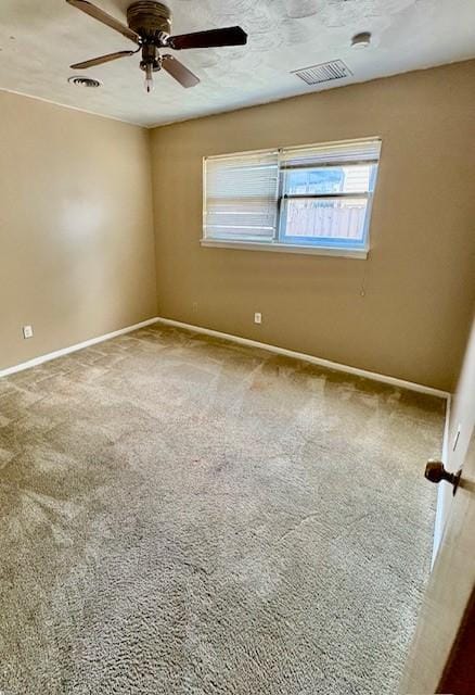 2142 Woodard St, Abilene, TX 79605 - carpeted empty room featuring baseboards and ceiling fan