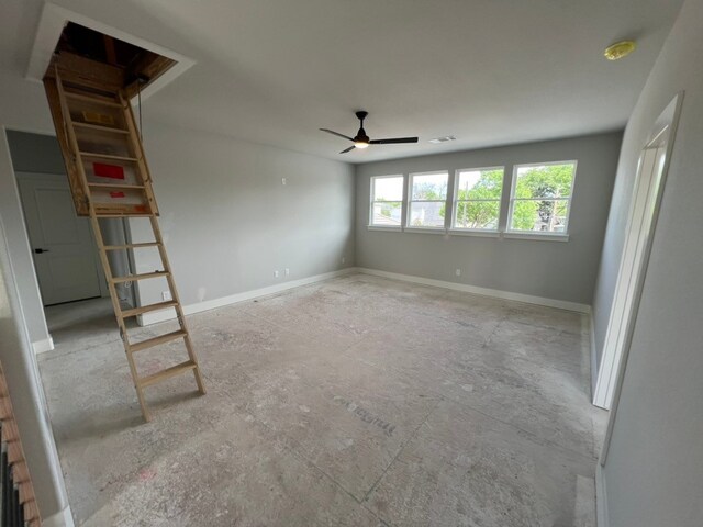 317 Magnolia Ln, Westworth Village, TX 76114 - empty room with a ceiling fan and baseboards
