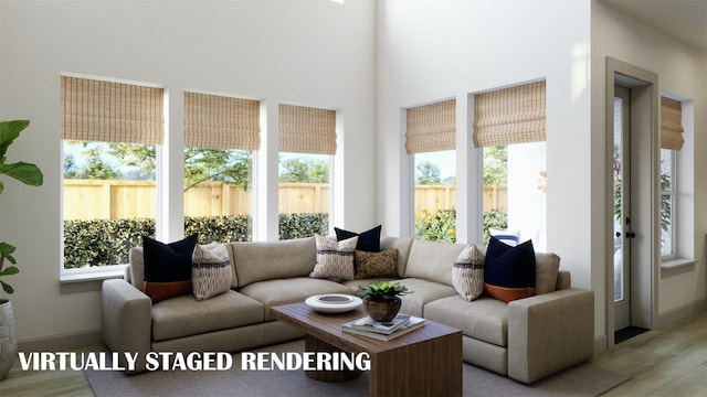 sunroom featuring healthy amount of natural light