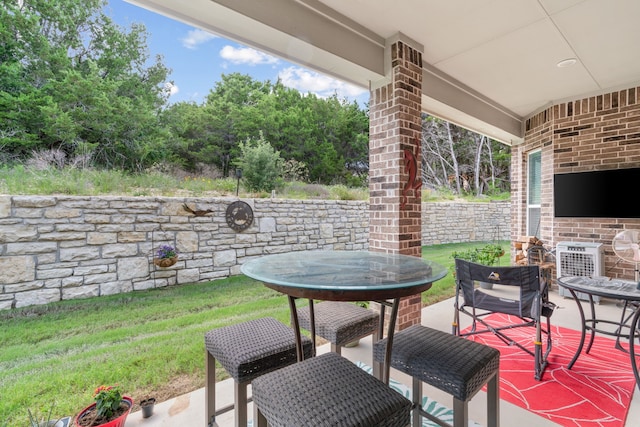 view of patio / terrace with outdoor dining area