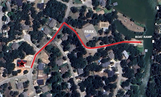 map of property location with property parcel outlined