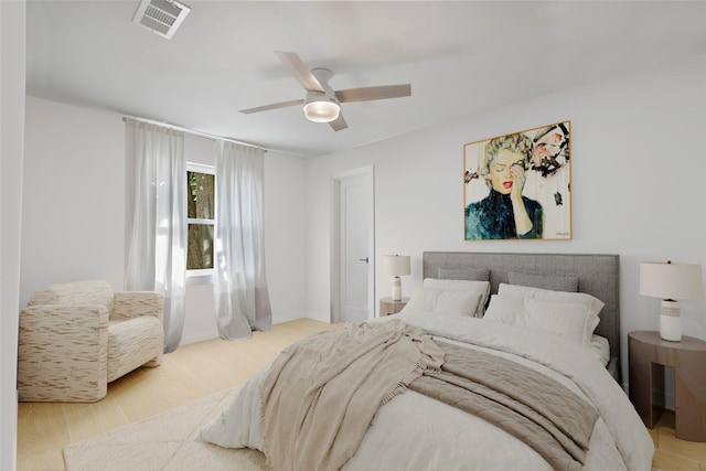 3314 Norcross Ln, Dallas, TX 75229 - bedroom with wood finished floors and a ceiling fan