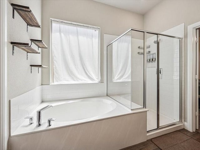 1044 Pitch Pine St, Hickory Creek, TX 75065 - bathroom featuring a shower stall and a garden tub