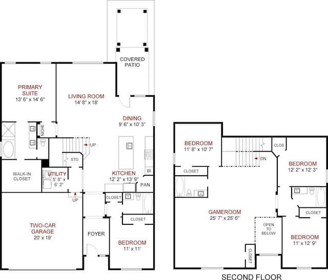 1044 Pitch Pine St, Hickory Creek, TX 75065 - home floor plan