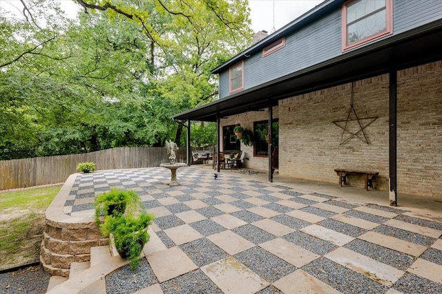 109 Mariah Dr, Weatherford, TX 76087 - view of patio / terrace with a fenced backyard