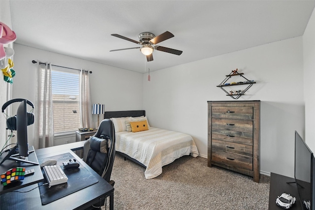 6213 Bracken Dr, Celina, TX 76227 - carpeted bedroom with a ceiling fan and baseboards