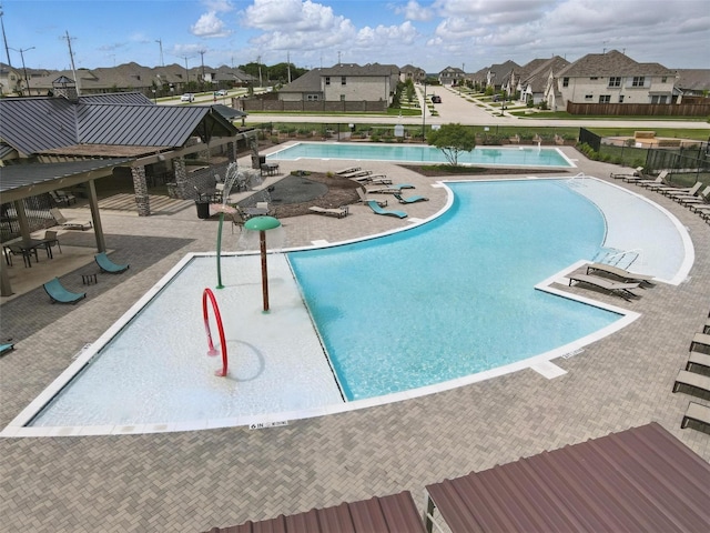 6213 Bracken Dr, Celina, TX 76227 - community pool with a residential view and a patio