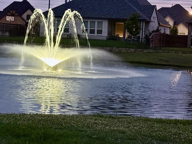 14312 Home Trl, Fort Worth, TX 76262 - water view featuring fence