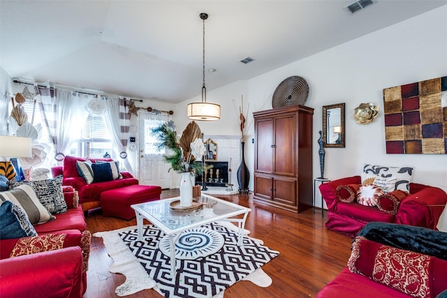 1727 Blacksmith Dr, Dallas, TX 75253 - living room featuring wood finished floors