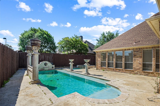 17 Wimbledon Ct, Heath, TX 75032 - view of pool with a patio area and a fenced backyard