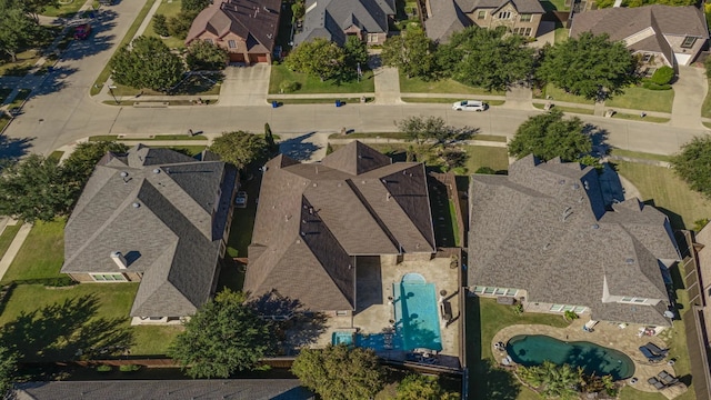 17 Wimbledon Ct, Heath, TX 75032 - aerial view of property's location with a pool area and nearby suburban area