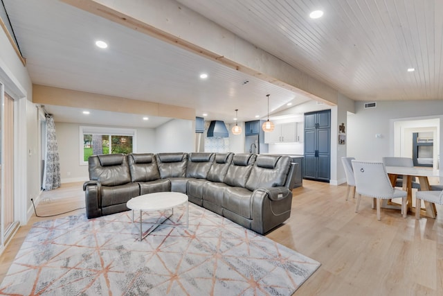 9 Southshore Cir, Star Harbor, TX 75148 - living room with light wood-style flooring, recessed lighting, and baseboards
