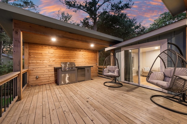 9 Southshore Cir, Star Harbor, TX 75148 - view of deck at dusk