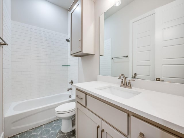 4208 Sunrise Ln, Celina, TX 75078 - full bath featuring toilet, bathtub / shower combination, and vanity