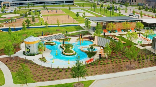 804 Countryside Way, Little Elm, TX 76227 - bird's eye view of a pool