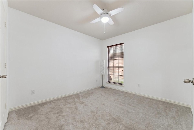 2652 Waterway Dr, Grand Prairie, TX 75054 - carpeted empty room featuring baseboards and ceiling fan