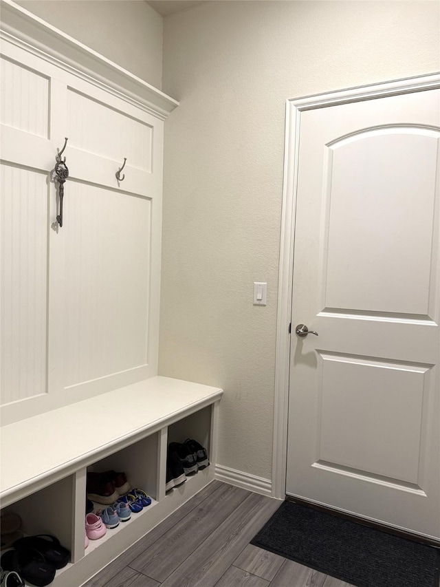 3340 Sorghum Way, Mckinney, TX 75071 - mudroom with dark wood-type flooring and baseboards