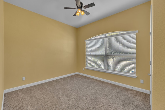 516 Smart Strike Trl, Granbury, TX 76049 - carpeted empty room with a ceiling fan and baseboards