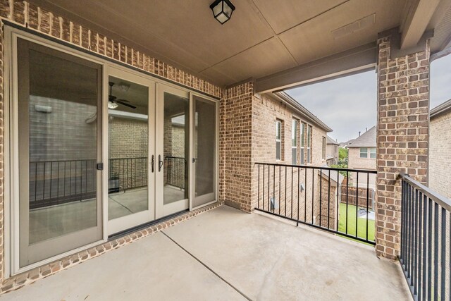 670 Bridge St, Coppell, TX 75019 - balcony featuring french doors