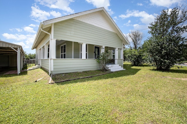 301 Sycamore St, Bardwell, TX 75101 - view of front of home featuring a front yard and covered porch