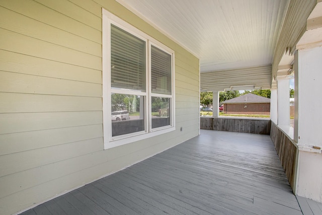 301 Sycamore St, Bardwell, TX 75101 - wooden deck featuring covered porch
