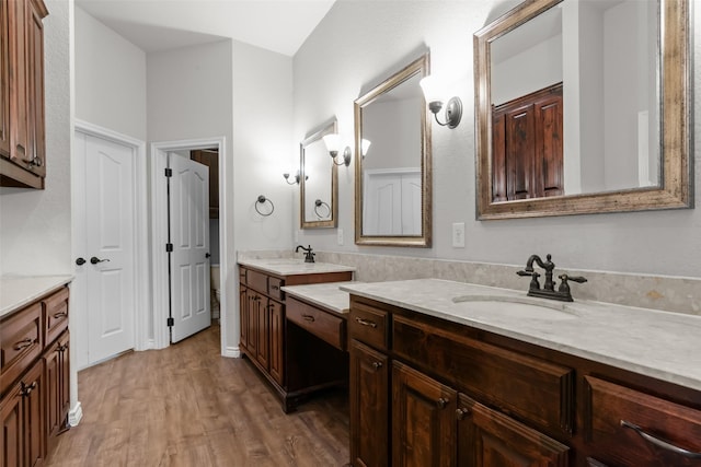 240 Stone Mountain Rd, Cresson, TX 76035 - full bathroom with vanity and wood finished floors