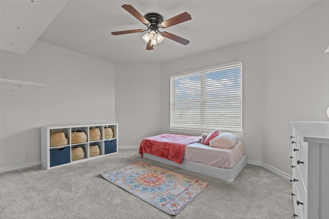 240 Stone Mountain Rd, Cresson, TX 76035 - carpeted bedroom with baseboards and a ceiling fan