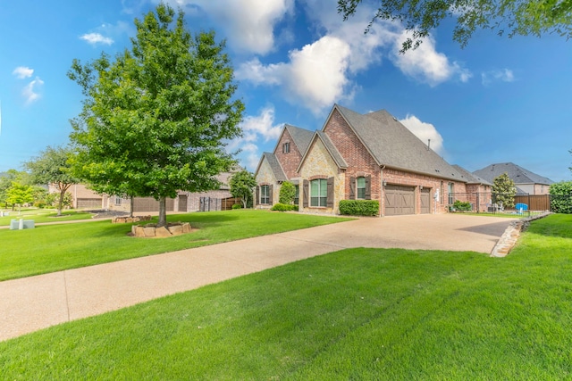 1061 Circle J Trl, Prosper, TX 75078 - french provincial home with brick siding, driveway, an attached garage, and a shingled roof