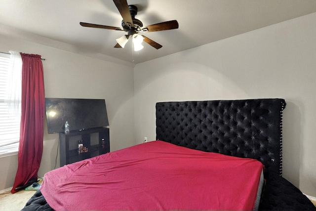 1942 Garrison Way, Garland, TX 75040 - bedroom with carpet flooring, a ceiling fan, and baseboards