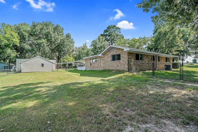 1621 Baseball Loop, Diana, TX 75640 - view of yard with a gate and cooling unit