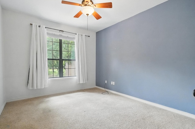 146 Country Oaks Rd, Clyde, TX 79510 - unfurnished room featuring carpet flooring, ceiling fan, and baseboards