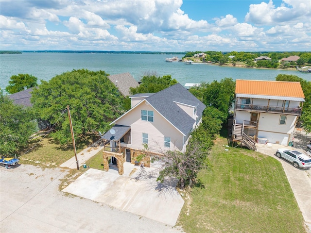 270 Hawk Ln, Brownwood, TX 76801 - aerial view of property and surrounding area with a large body of water