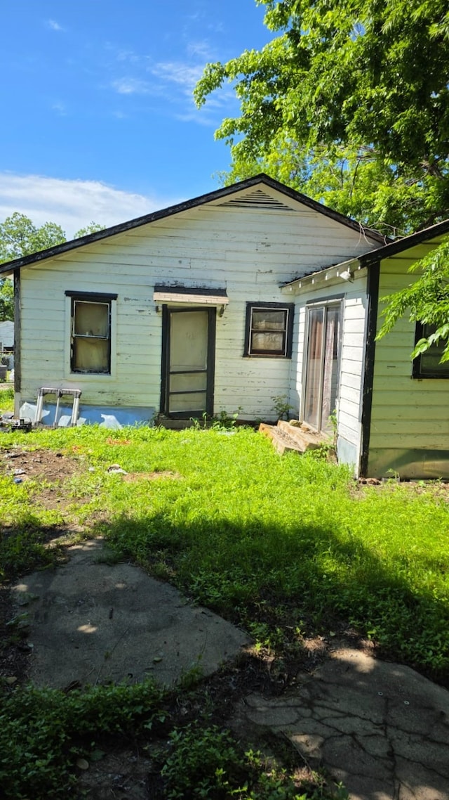 view of back of property