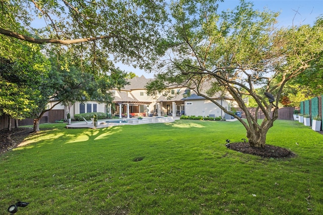 1104 Windsor Dr, Mckinney, TX 75072 - view of yard with an outdoor pool