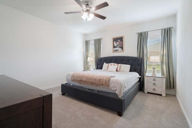 3934 Faulkner Ave, Celina, TX 76227 - bedroom with light colored carpet, baseboards, and ceiling fan